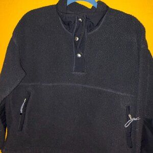The North Face Cragmont Fleece Pullover Women’s M Black 1/2 Snap EUC